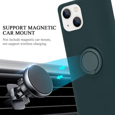 Deksel iPhone 14 Ring Case (grønn)