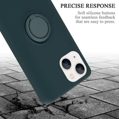 Deksel iPhone 14 Ring Case (grønn)