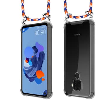 Huawei MATE 30 LITE Deksel med Halskjede (blå)