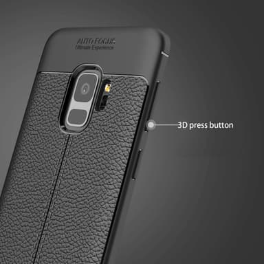 Samsung Galaxy S9 Deksel Kunstskinn (svart)
