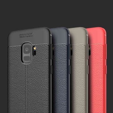 Samsung Galaxy S9 Deksel Kunstskinn (svart)