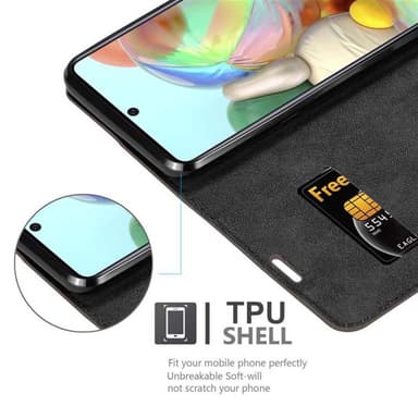 Samsung Galaxy A71 4G lommebokdeksel case (brun)