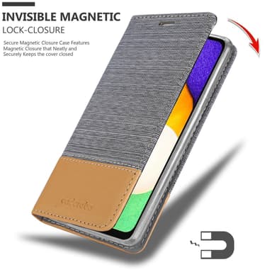 Samsung Galaxy A13 5G lommebokdeksel etui (grå)