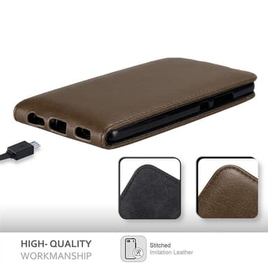 Huawei P9 PLUS deksel flip cover (brun)