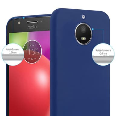 Deksel Motorola MOTO E4 Silikon cover (blå)