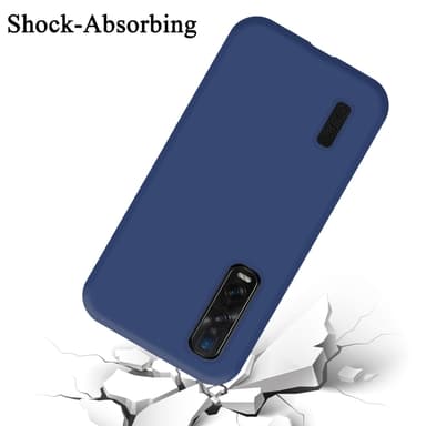 Oppo FIND X2 PRO silikondeksel case (blå)