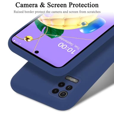 LG K52 / K62 / Q52 silikondeksel case (Blå)