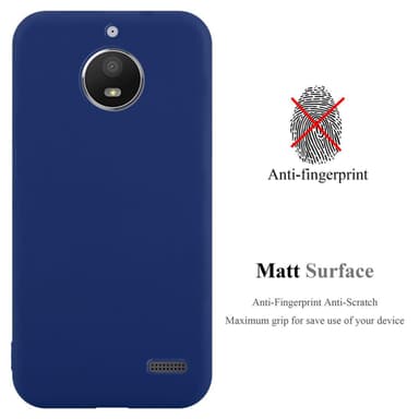 Deksel Motorola MOTO E4 Silikon cover (blå)