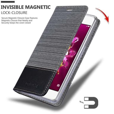 Huawei Enjoy 7 lommebokdeksel etui (grå)