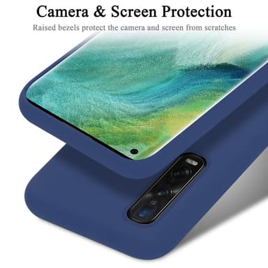 Oppo FIND X2 PRO silikondeksel case (blå)