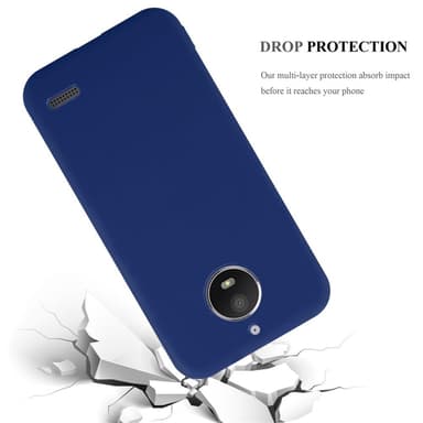 Deksel Motorola MOTO E4 Silikon cover (blå)