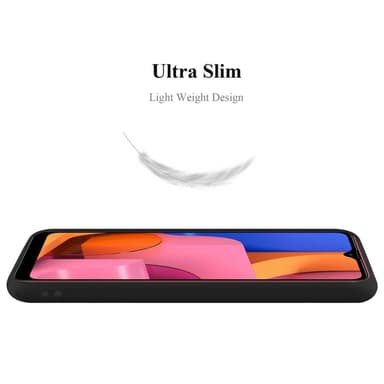 Deksel Samsung Galaxy A20s Silikon cover (svart)