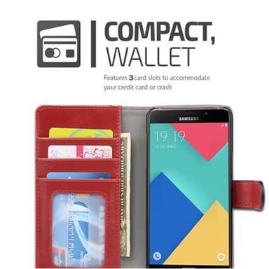 Samsung Galaxy A5 2016 lommebokdeksel cover (rød)