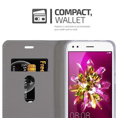 Huawei Enjoy 7 lommebokdeksel etui (grå)