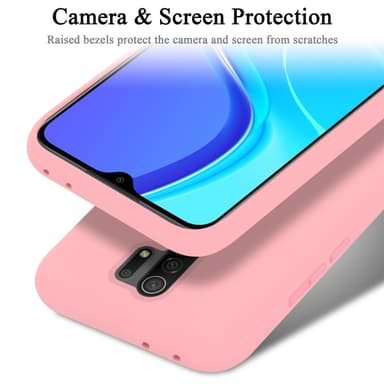 Xiaomi RedMi 9 silikondeksel case (rosa)