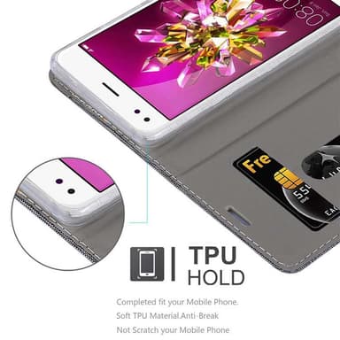 Huawei Enjoy 7 lommebokdeksel etui (grå)