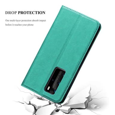 Huawei P40 PRO / P40 PRO+ lommebokdeksel case (turkis)