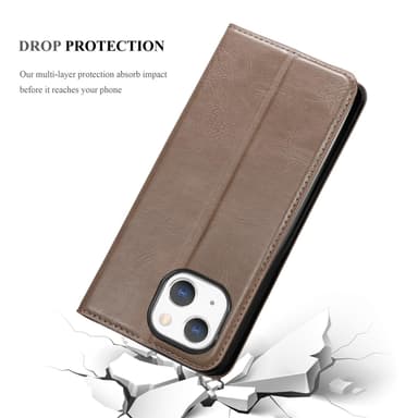 iPhone 13 lommebokdeksel case (brun)