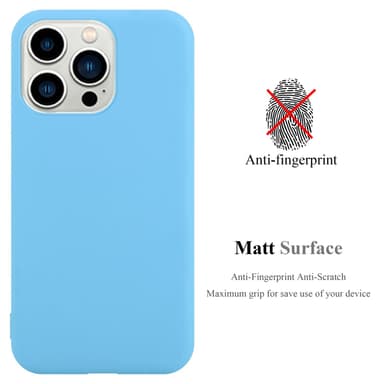 Deksel iPhone 14 PRO MAX Silikon cover (blå)