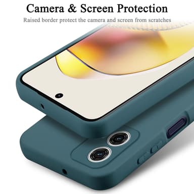 Motorola Moto G73 silikondeksel case (Grønn)