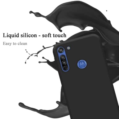 Motorola MOTO G8 silikondeksel case (Svart)
