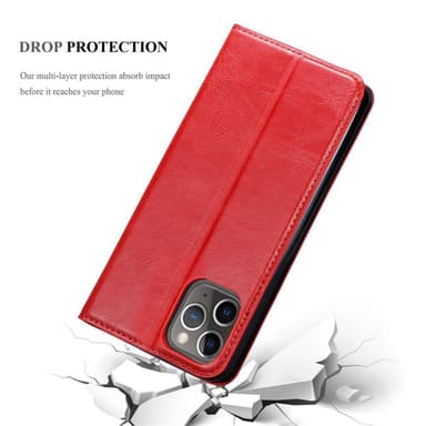 iPhone 12 PRO MAX lommebokdeksel case (rød)