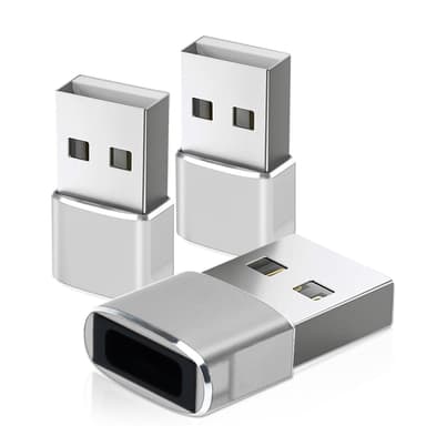 3x USB-adapteromformer fra USB C til USB-adapter