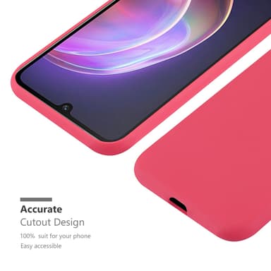 Deksel Vivo V21 4G / 5G Silikon cover (rød)
