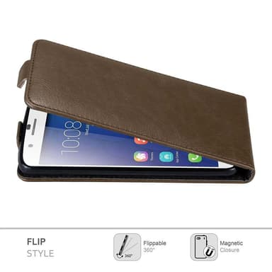 Honor 6 PLUS deksel flip cover (brun)