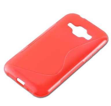 Samsung Galaxy J1 2015 silikondeksel case (rød)