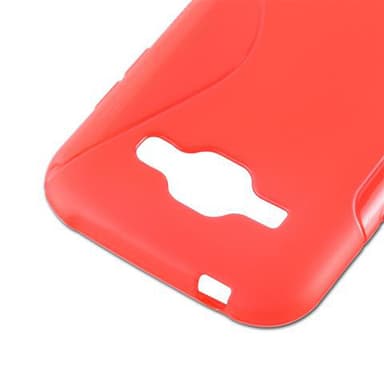Samsung Galaxy J1 2015 silikondeksel case (rød)