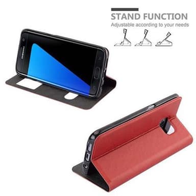 Samsung Galaxy S7 EDGE lommebokdeksel cover (rød)