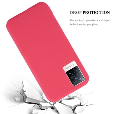 Deksel Vivo V21 4G / 5G Silikon cover (rød)
