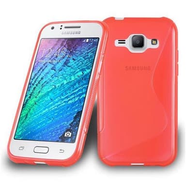 Samsung Galaxy J1 2015 silikondeksel case (rød)