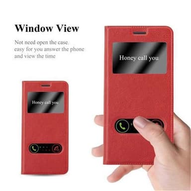 Samsung Galaxy S7 EDGE lommebokdeksel cover (rød)