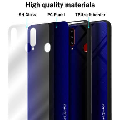 Samsung Galaxy A20s Deksel Case Cover (lilla)