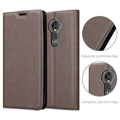 Motorola MOTO E5 PLUS lommebokdeksel case (brun)