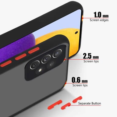 Samsung Galaxy A72 4G / 5G Deksel Case Cover (Svart)