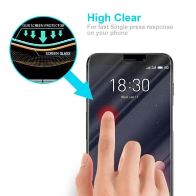 MEIZU M6S Skjermbeskytter Skärmskydd
