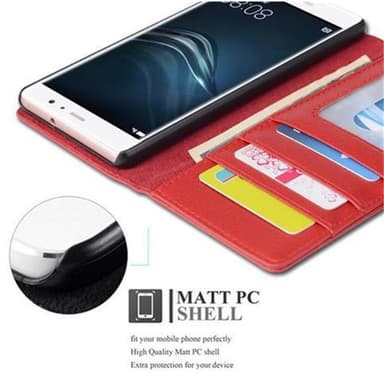 Huawei P9 LITE 2016 / G9 LITE lommebokdeksel case (rød)