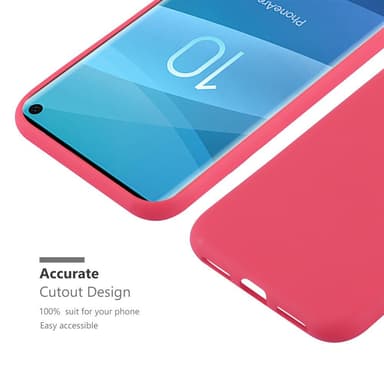 Deksel Samsung Galaxy S10 4G Silikon cover (rød)