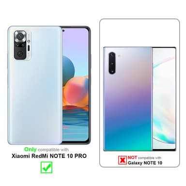 Xiaomi RedMi NOTE 10 PRO lommebokdeksel case (svart)