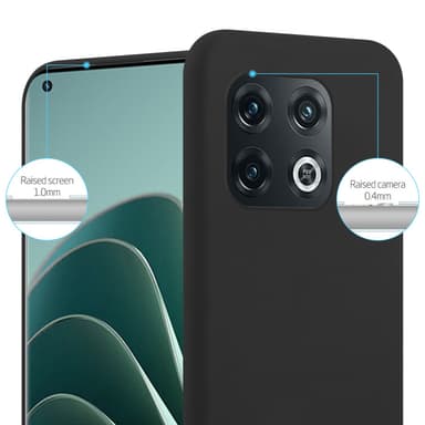 Deksel OnePlus 10 PRO 5G Silikon cover (svart)