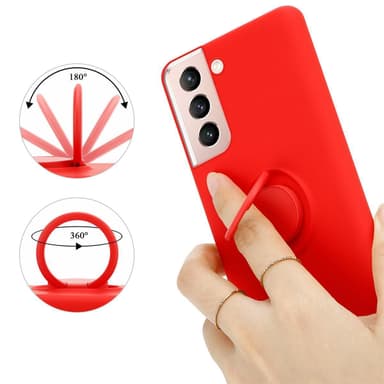Deksel Samsung Galaxy S21 5G Ring Case (rød)