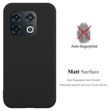 Deksel OnePlus 10 PRO 5G Silikon cover (svart)