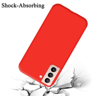 Samsung Galaxy S21 PLUS silikondeksel case (rød)