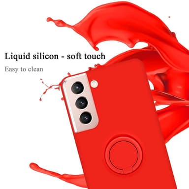 Deksel Samsung Galaxy S21 5G Ring Case (rød)