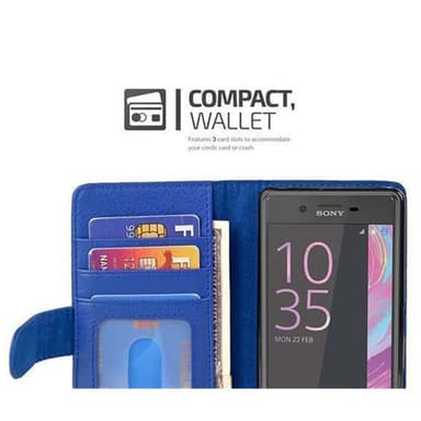Sony Xperia X lommebokdeksel case (blå)
