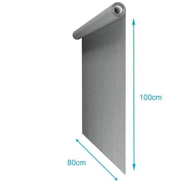 Fluenett Insektnett Vindusdør Glassfiber 80 cm (grå)