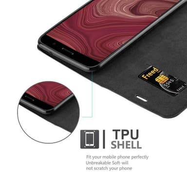 HTC OCEAN / U11 lommebokdeksel case (svart)